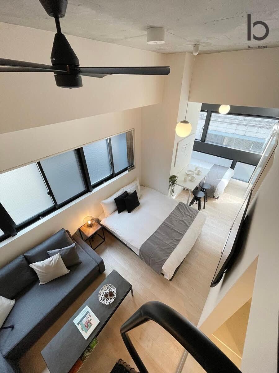 Bhotel Nekoyard - Modern Loft Studio Steps From Peace Park Hiroshima Exterior foto